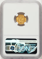 1857 G$1 Gold Dollar NGC AU58