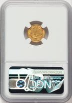 1857 G$1 Gold Dollar NGC AU55