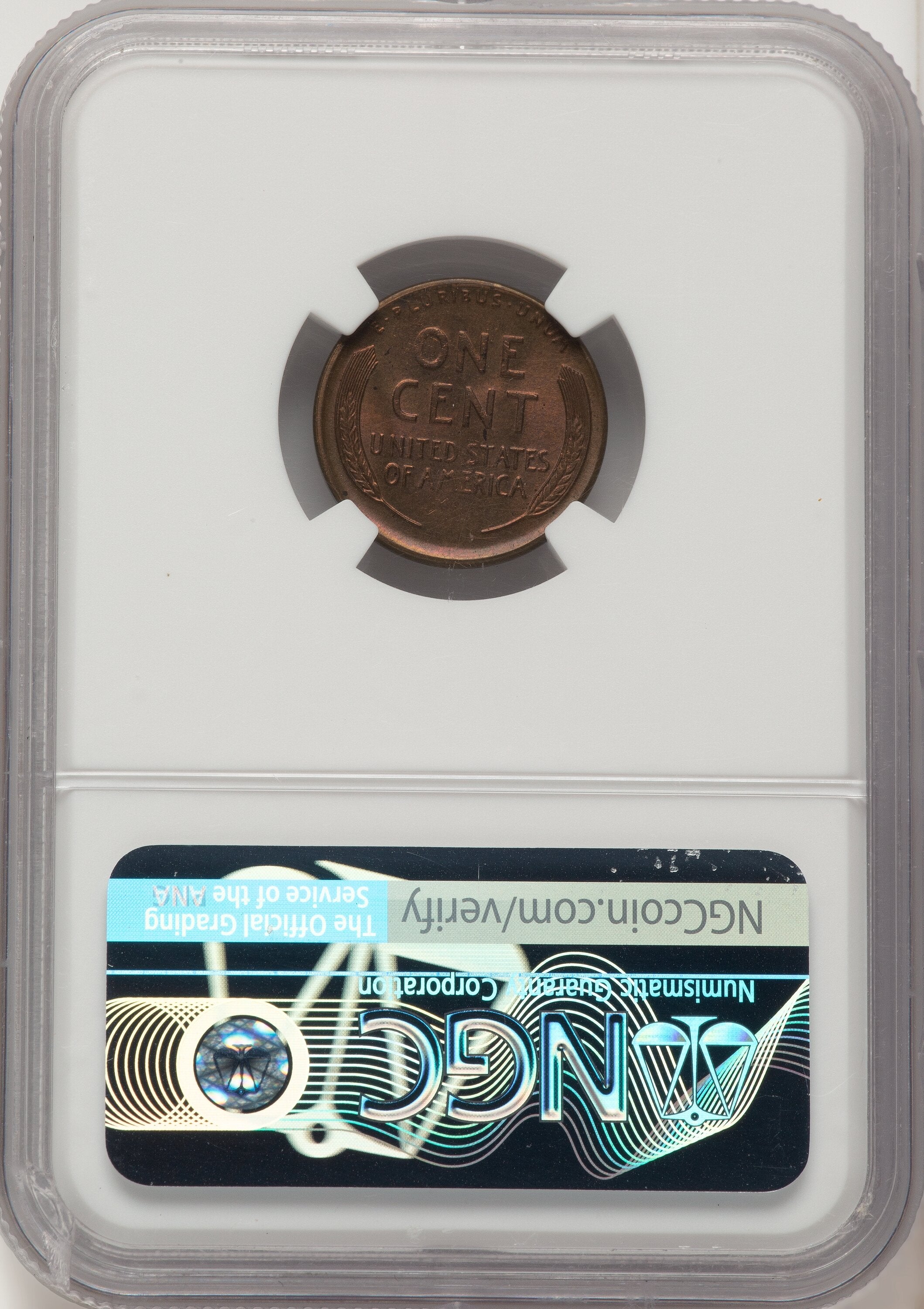 1920-S 1C RB Lincoln Cent NGC MS66