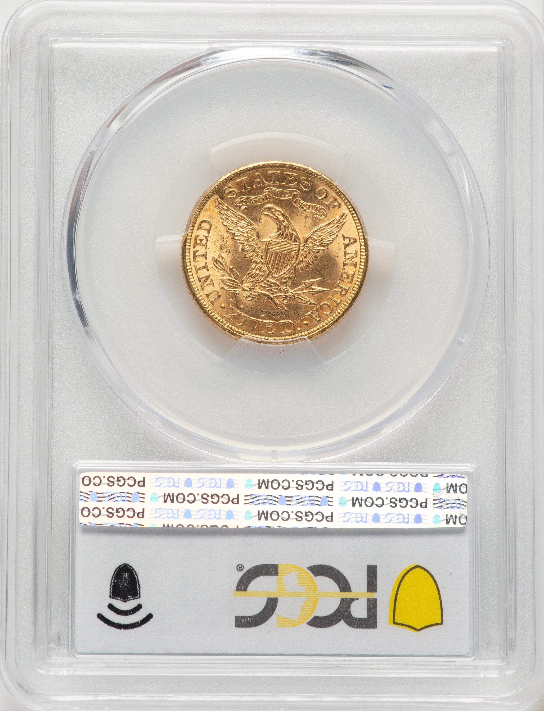 1891 $5 Liberty Half Eagle PCGS MS64