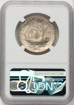 1921 50C Pilgrim Commemorative Silver NGC MS67