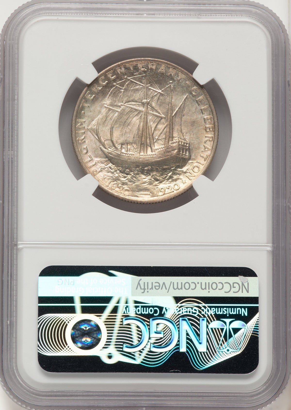 1921 50C Pilgrim Commemorative Silver NGC MS67