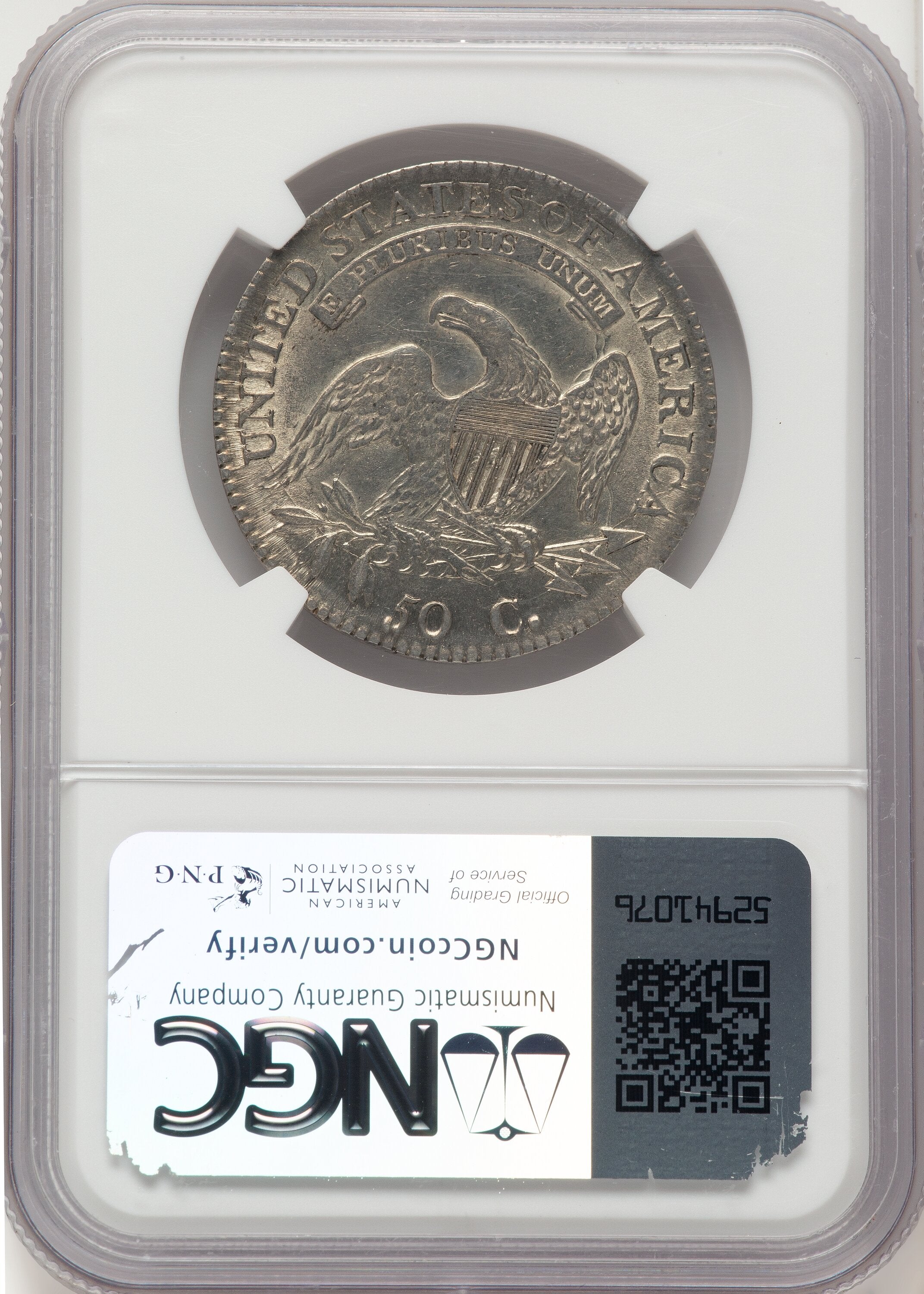 1814 50C E/A in STATAS O-108a Bust Half Dollar NGC MS61