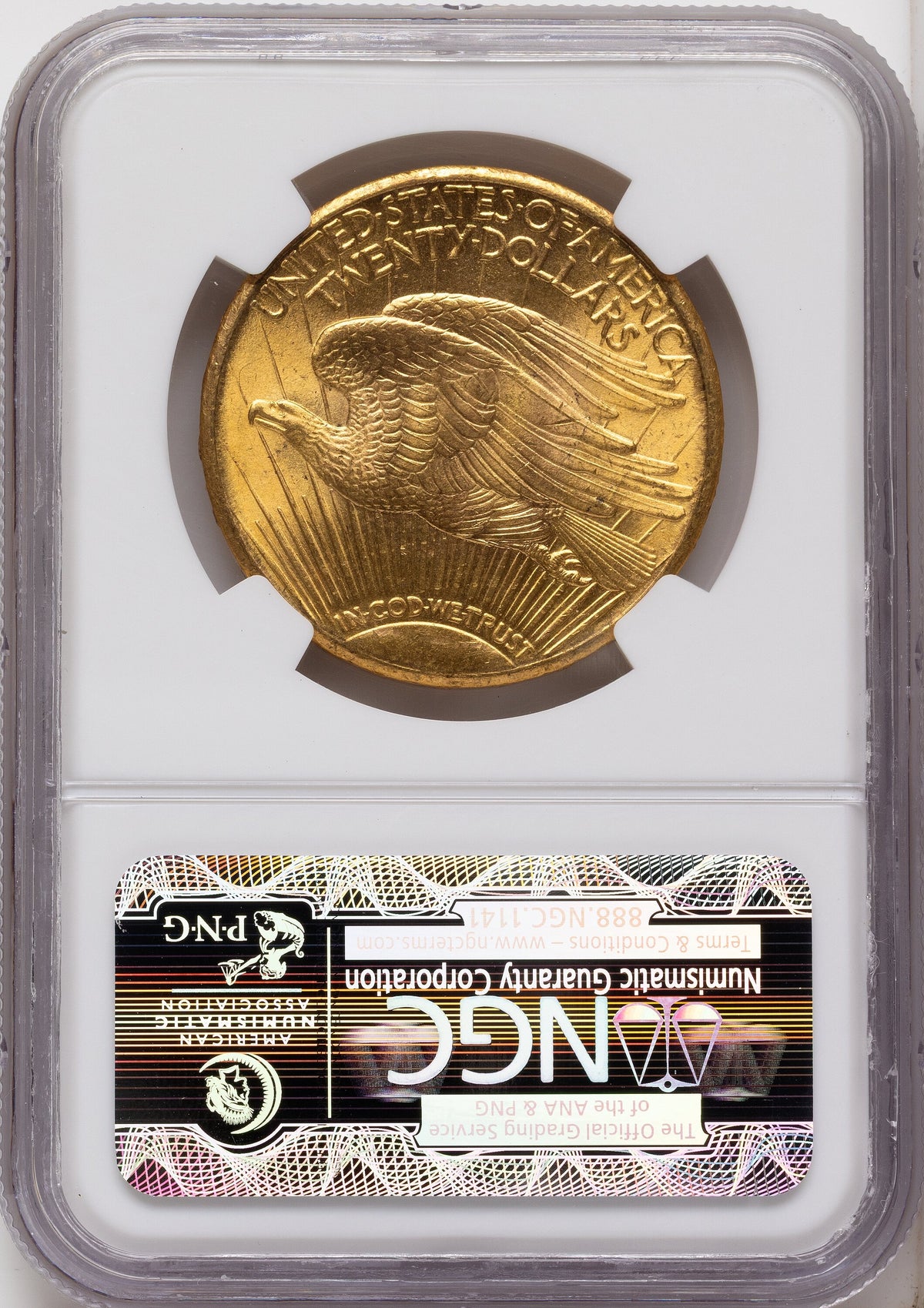 1915-S $20 Saint-Gaudens Double Eagle NGC MS65