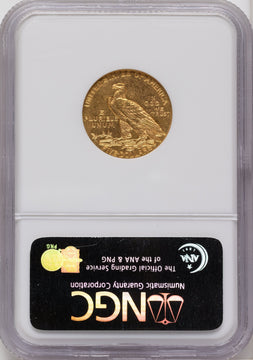 1908-D $5 Indian Half Eagle NGC MS63
