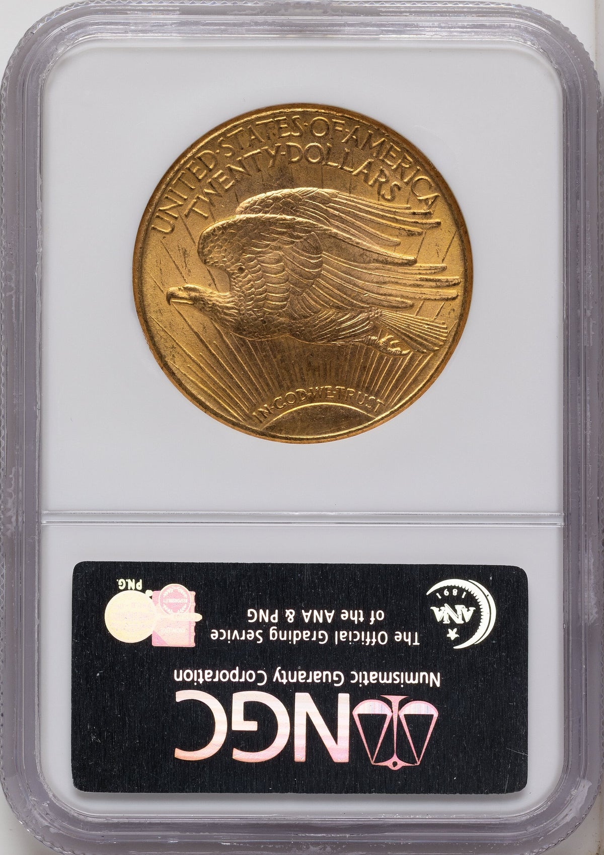 1911-D $20 Saint-Gaudens Double Eagle NGC MS66