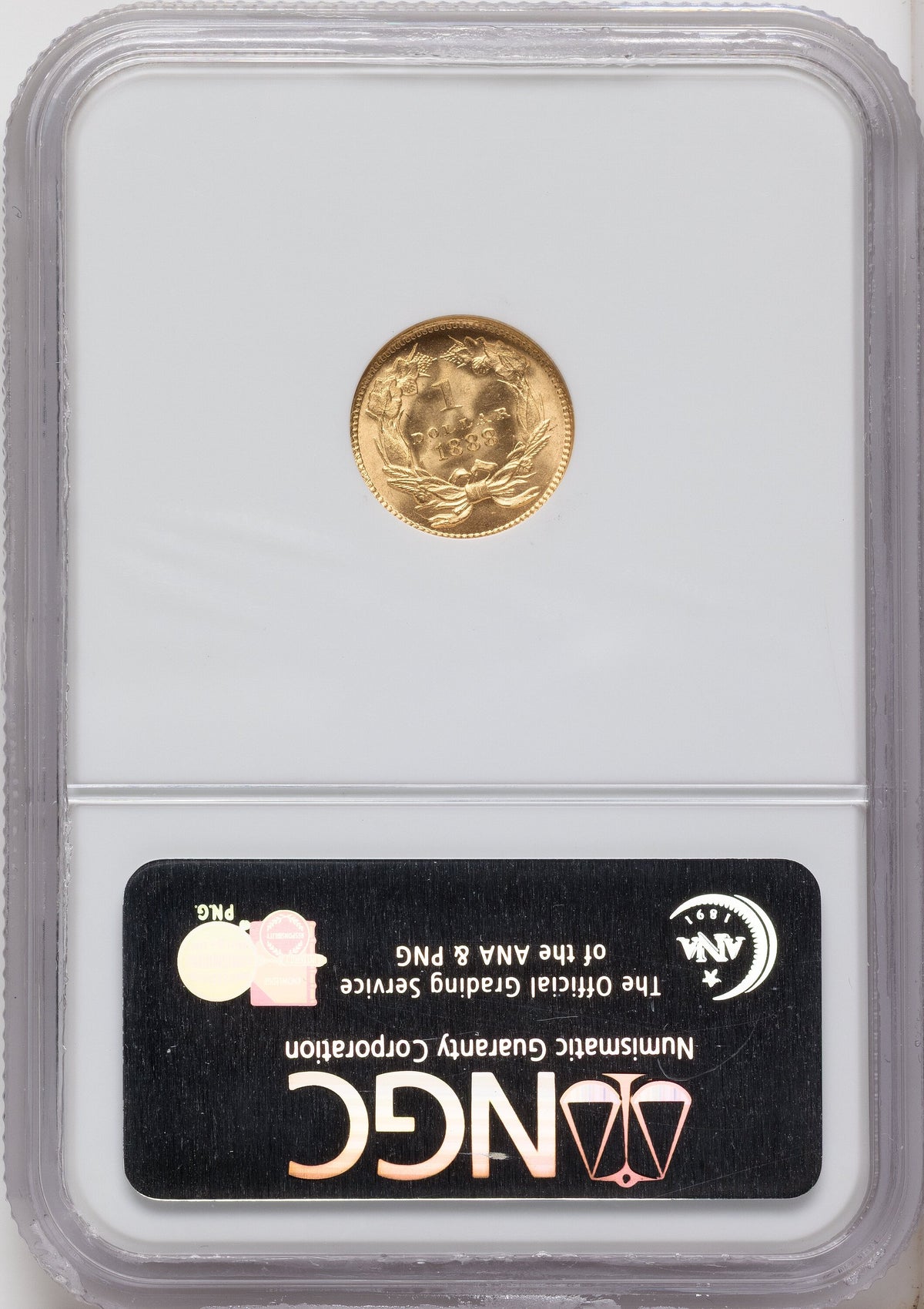 1888 G$1 Gold Dollar NGC MS67