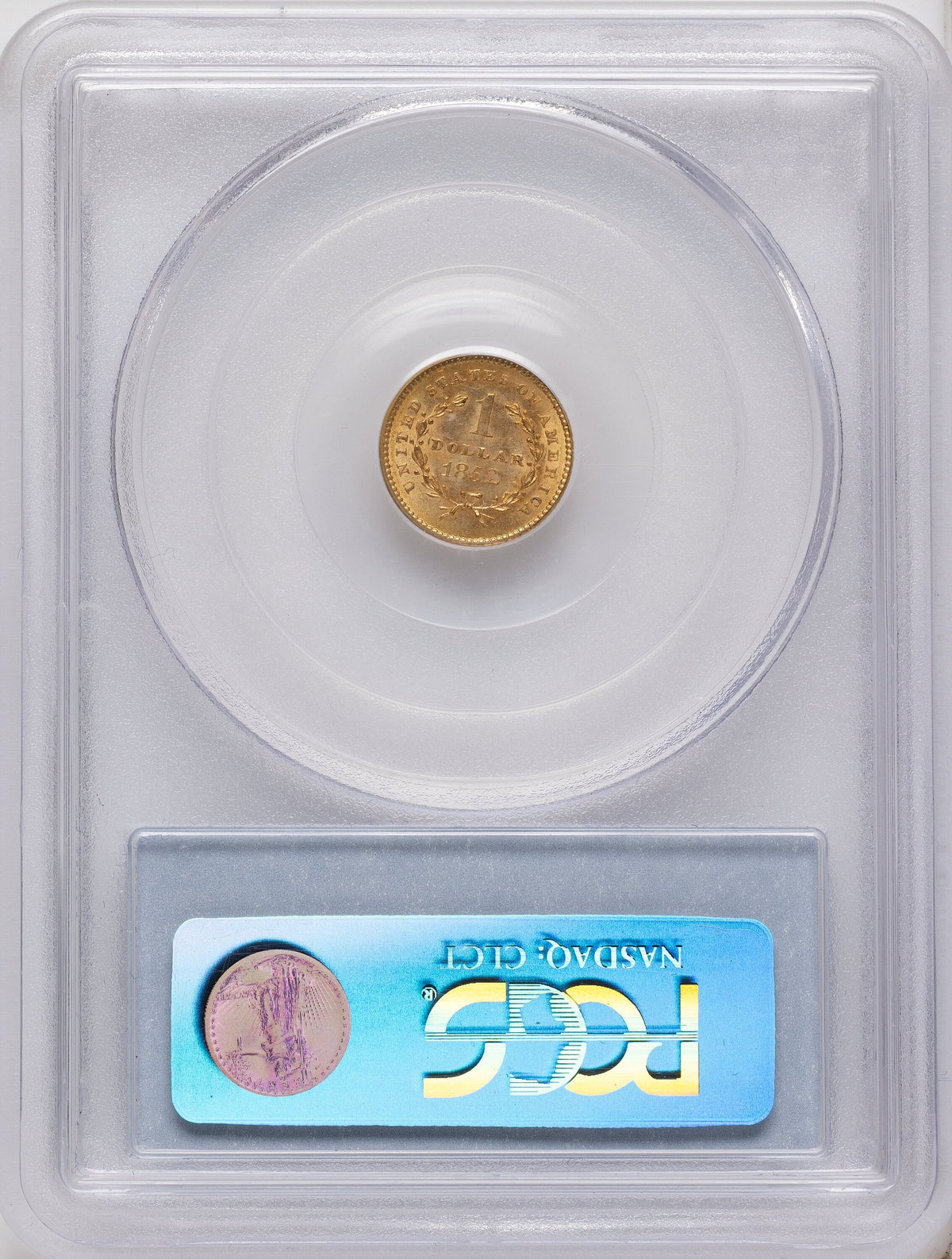 1852 G$1 Gold Dollar PCGS MS64