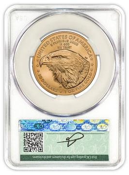 2025 1 oz American Gold Eagle FDD CAC MS70 Founders