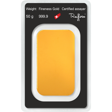 50 Gram Gold Bar Argor-Heraeus