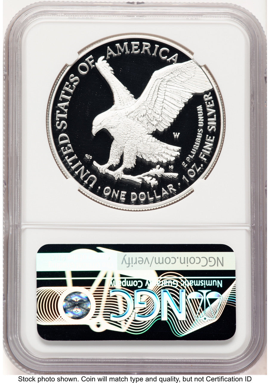 2021-W TY2 Proof Silver Eagle 1 oz 2022 US Mint Releases Kenneth Bressett Red Book NGC PF70