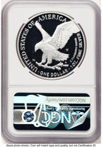 2021-W TY2 Proof Silver Eagle 1 oz 2022 US Mint Releases Mike Castle NGC PF70