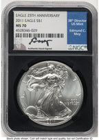 2011 Silver Eagle NGC MS70 Ed Moy