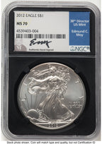 2012 Silver Eagle NGC MS70 Ed Moy