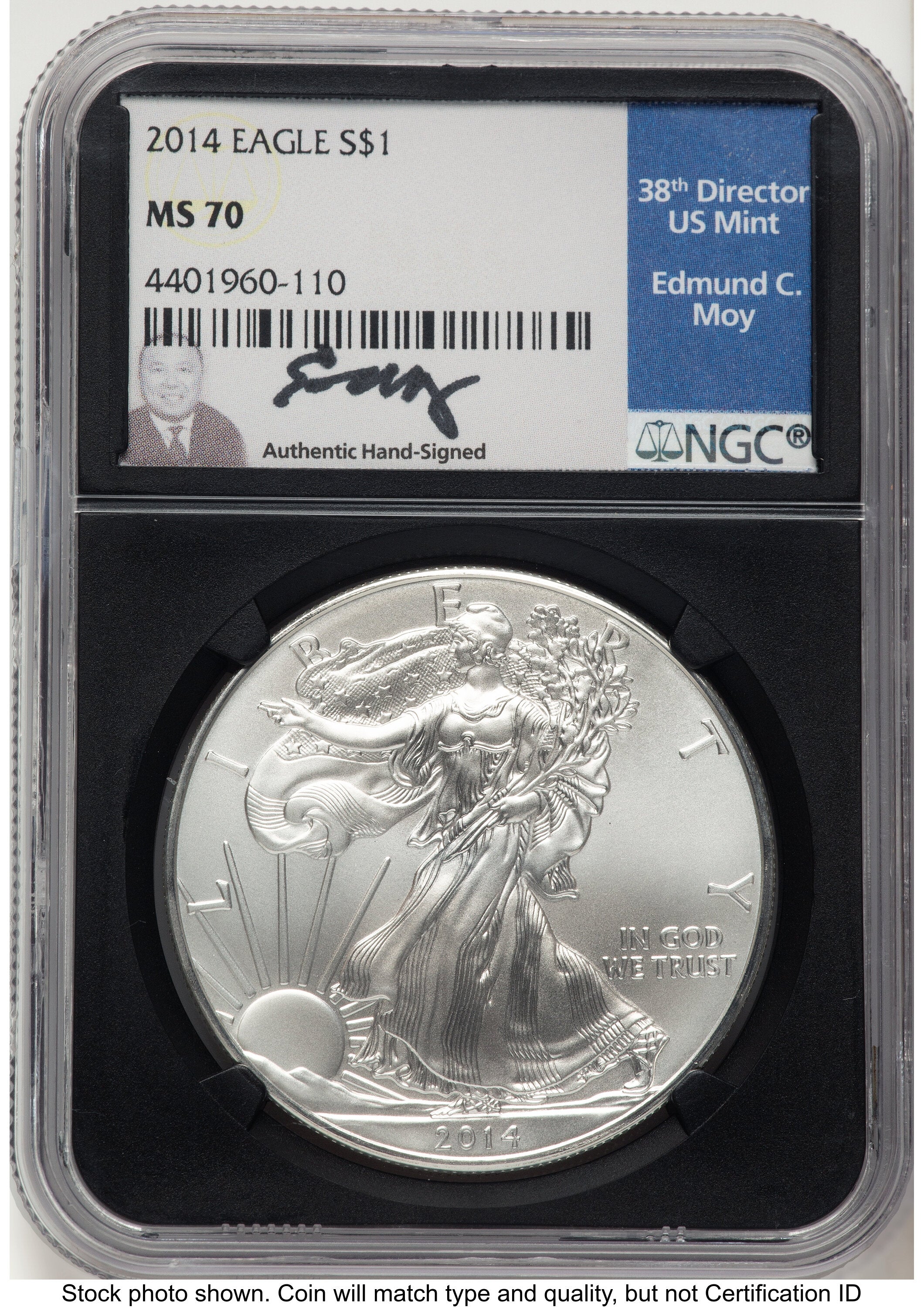 2014 Silver Eagle NGC MS70 Ed Moy