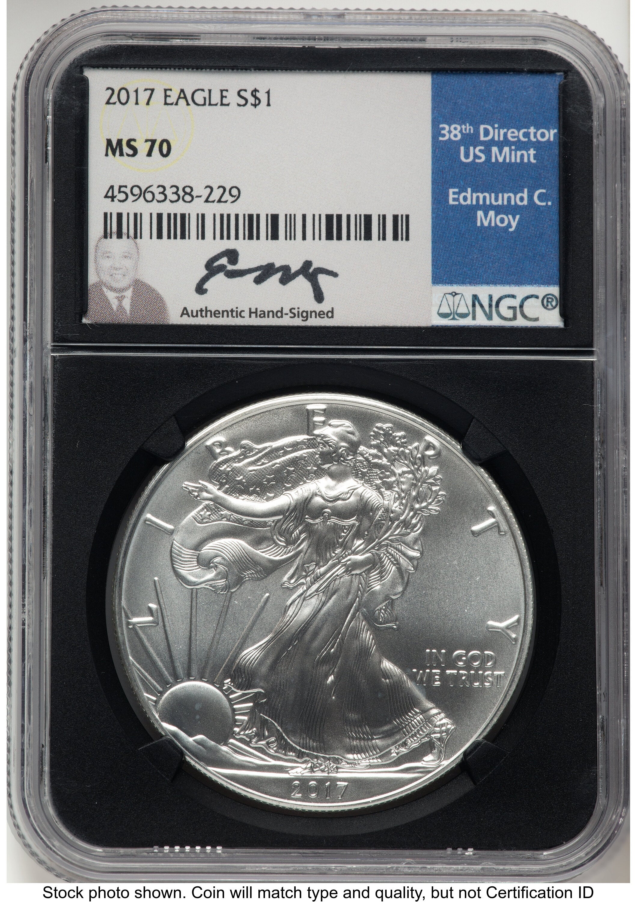 2017 Silver Eagle NGC MS70 Ed Moy