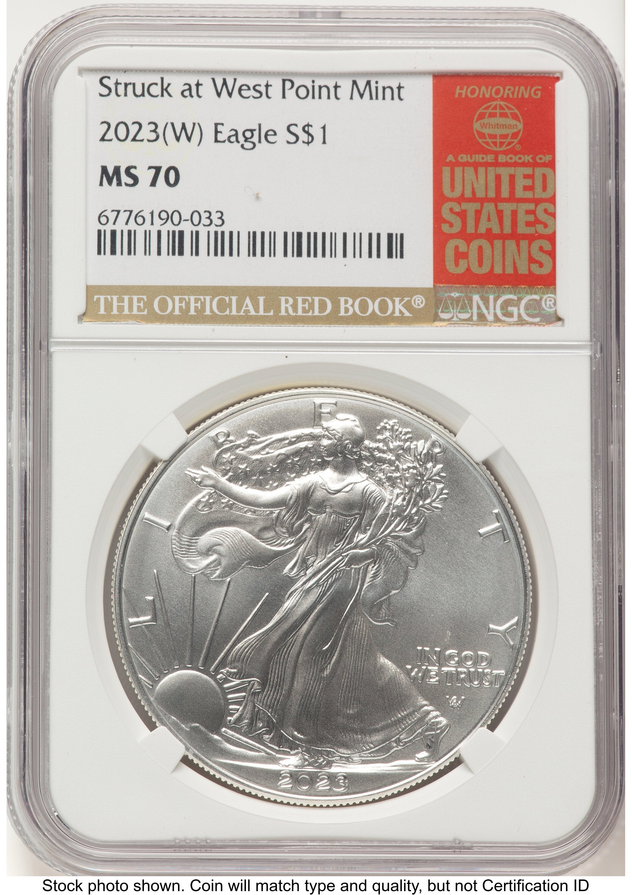 2023-(W) Silver Eagle Red Book NGC MS70