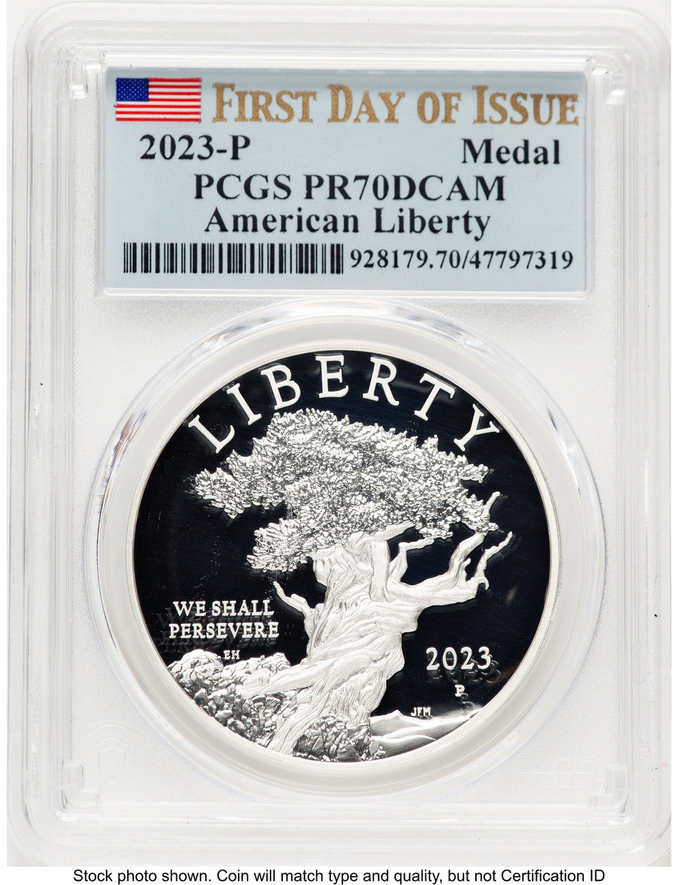 2023-P Silver American Liberty High Relief Medal FDI Flag Medals and Tokens PCGS MS70 (518434010)