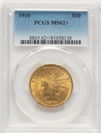 1910 $10 Indian Eagle PCGS MS62+