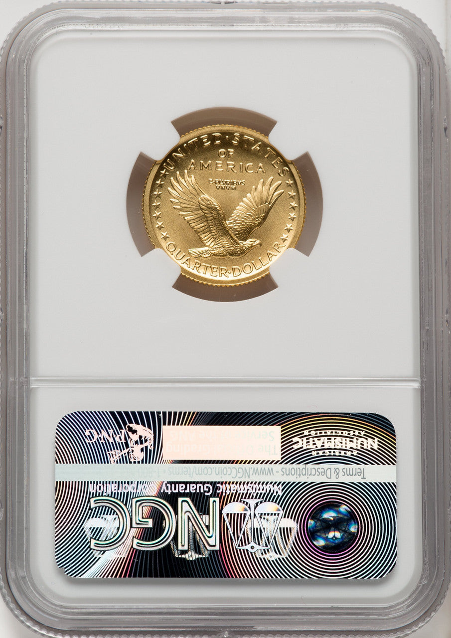 2016-W 10C-25C-50C Gold Centennial Three Coin Set ER NGC SP70 Miles Standish