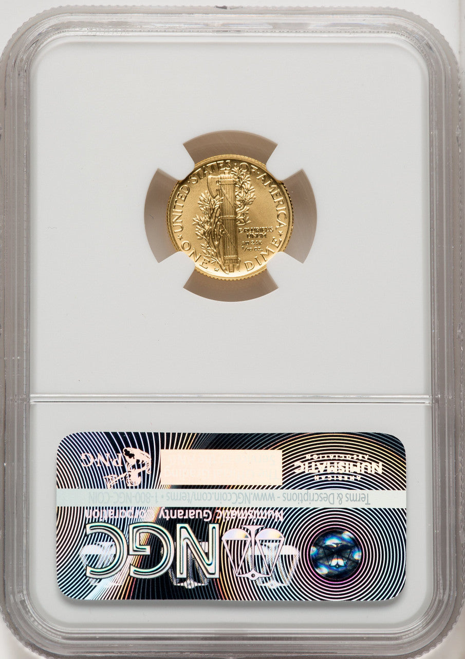 2016-W 10C-25C-50C Gold Centennial Three Coin Set ER NGC SP70 Miles Standish