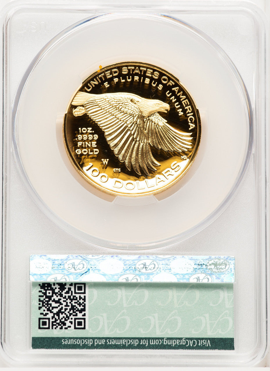 2017-W G$100 American Liberty High Relief Non Designation CACG PR70
