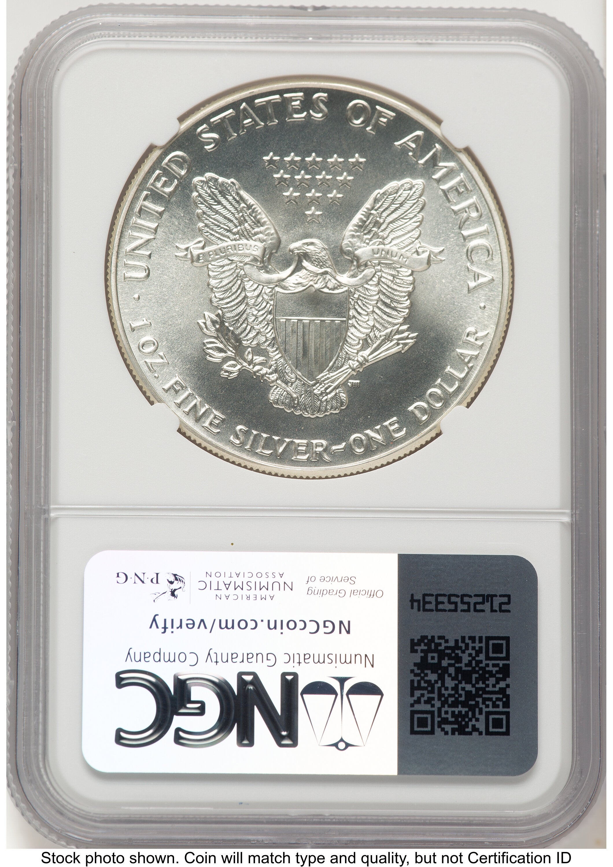1986-(S) Silver Eagle Early Production Kenneth Bressett Red Book From US Mint Sealed Box NGC MS70