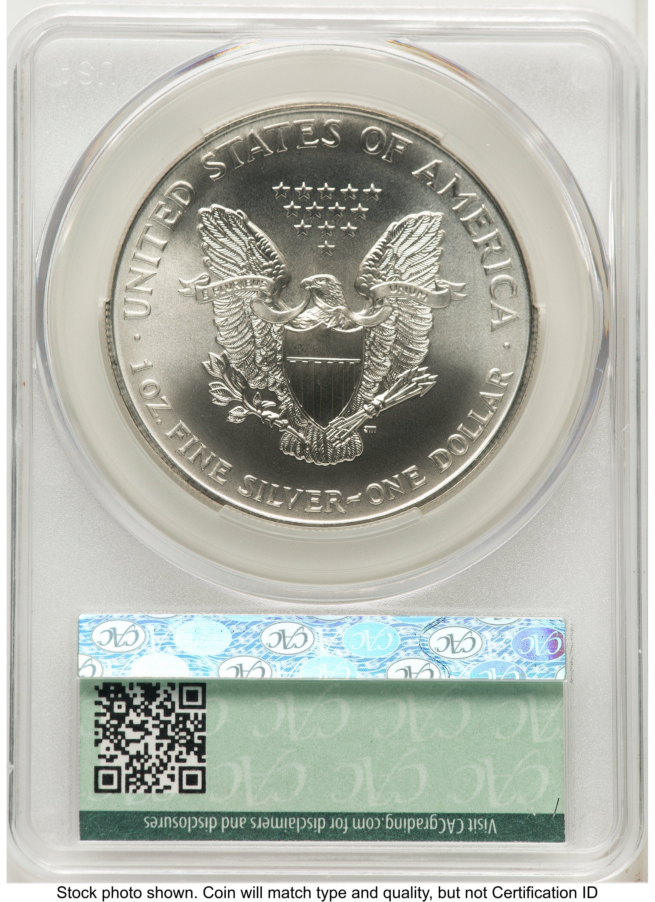 1998 Silver Eagle Ron Drzewucki CACG MS70
