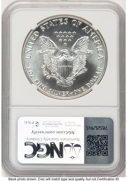 1986-(S) Silver Eagle Early Production Jeff Garrett Red Book NGC MS70