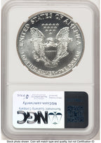 1989 Silver Eagle Mike Castle From US Mint Sealed Box NGC MS70