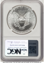 1998 Silver Eagle Mike Castle From US Mint Sealed Box NGC MS70