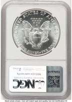 1986-(S) Silver Eagle Kenneth Bressett Portrait From US Mint Sealed Box NGC MS70