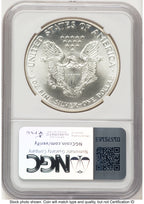 1986-(S) Silver Eagle Early Production Kenneth Bressett Portrait From US Mint Sealed Box NGC MS70
