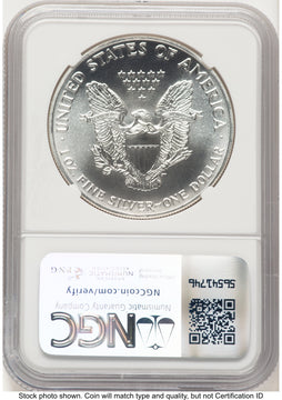 1989 Silver Eagle Mike Castle NGC MS70