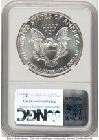 1990 Silver Eagle Early Production Mike Castle From US Mint Sealed Box NGC PF70