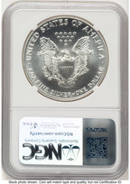 1992 Silver Eagle Mike Castle From US Mint Sealed Box NGC MS70