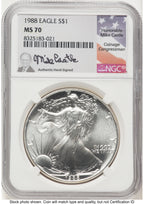 1988 Silver Eagle Mike Castle NGC MS70