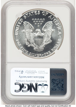 1988 Silver Eagle Early Production Mike Castle From US Mint Sealed Box NGC MS70