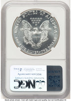 1988 Silver Eagle Early Production Mike Castle NGC MS70