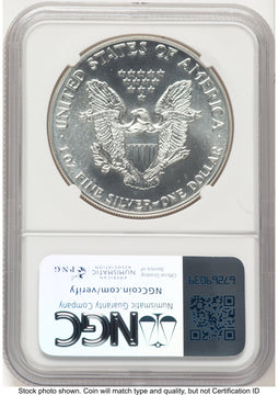 1988 Silver Eagle Early Production Mike Castle NGC MS70