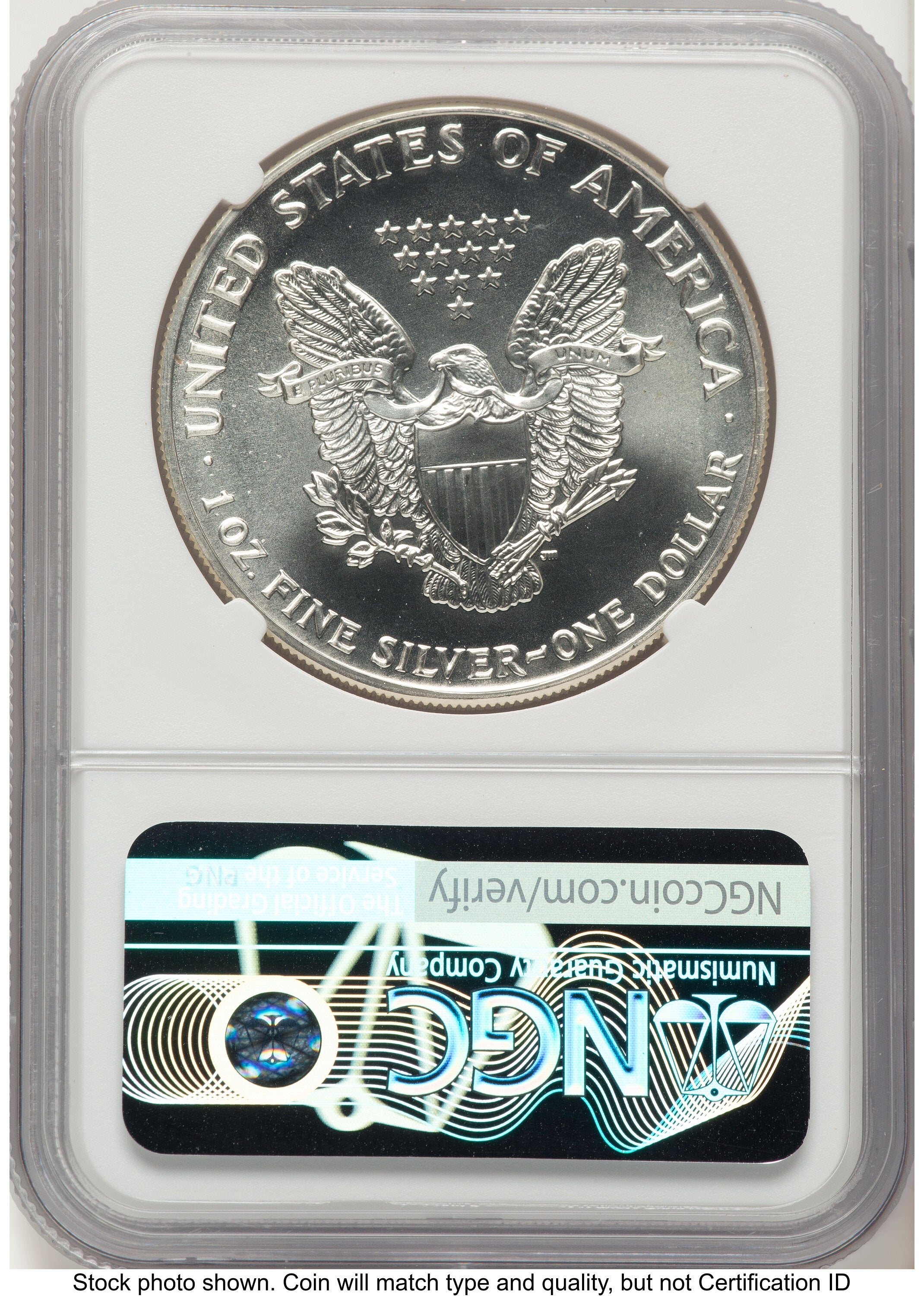 1990 Silver Eagle Brown Label NGC MS70 | LCR Coin
