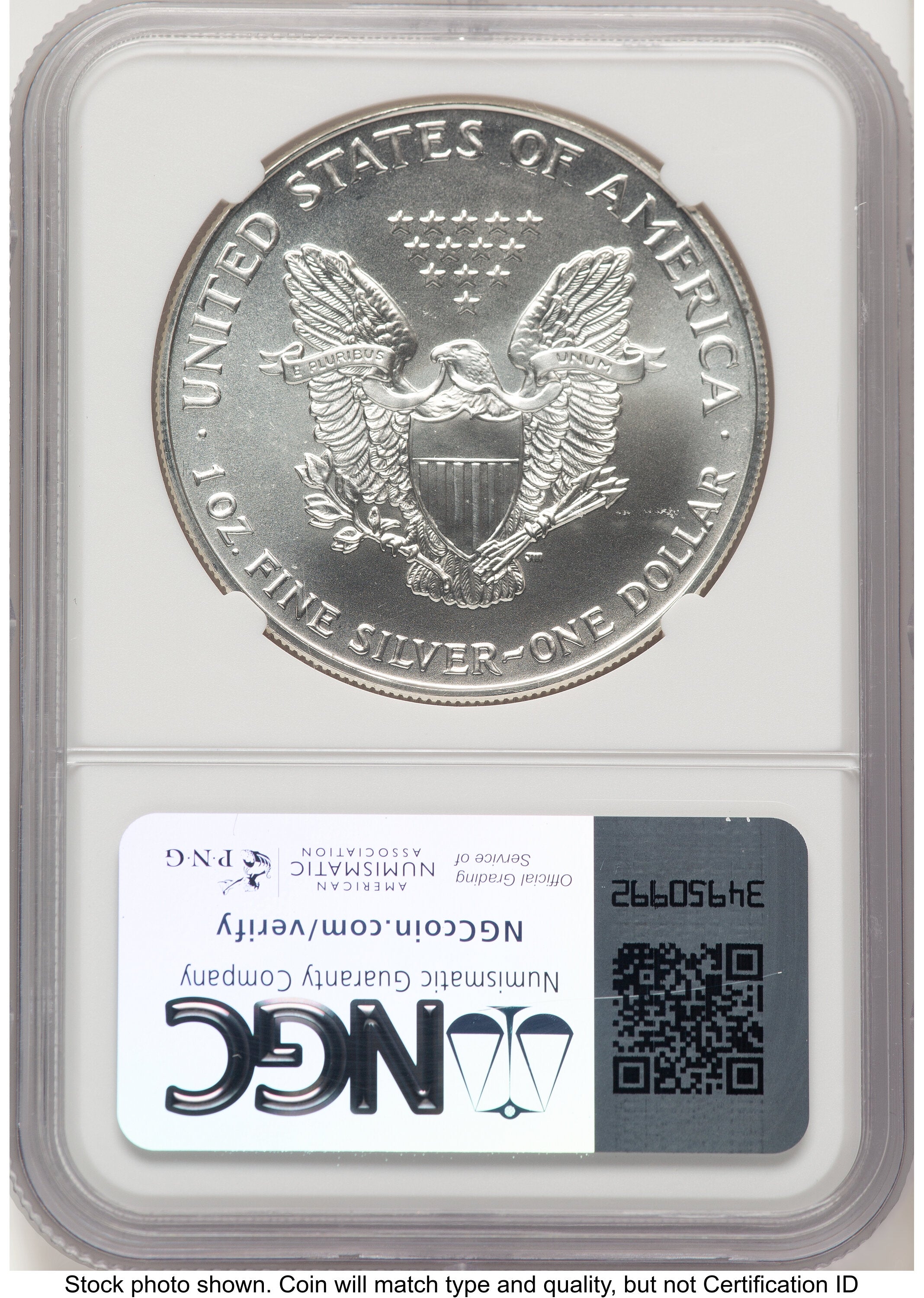 1993 Silver Eagle John NGC MS70 Mercanti
