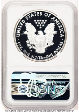2020-W Proof Silver Eagle 1 oz ER Mike Castle NGC PF70