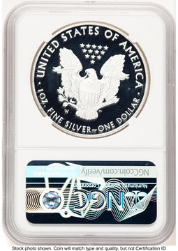 2020-W Proof Silver Eagle 1 oz FDI Mike Castle NGC PF70