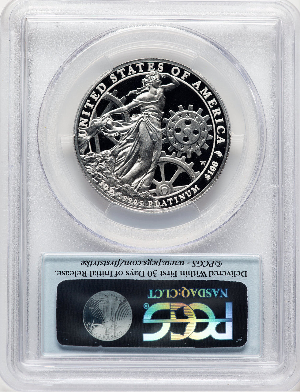 2013-W Proof Platinum Eagle 1 oz FS Flag PCGS PR70DCAM