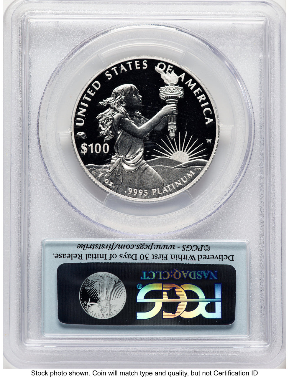 2014-W Proof Platinum Eagle 1 oz FS Flag PCGS PR70 (520203048)