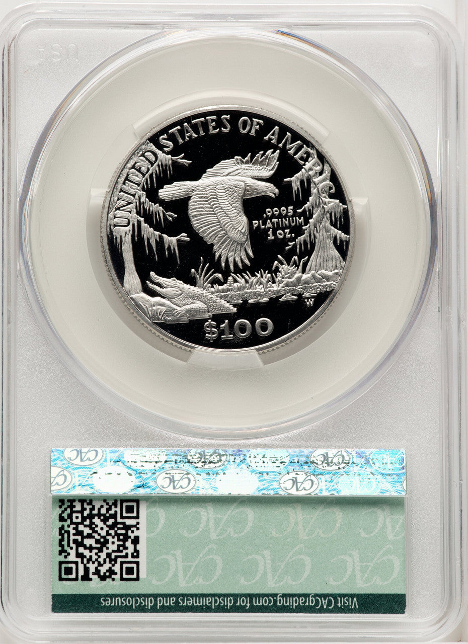 1999-W Proof Platinum Eagle 1 oz Non Designation CACG PR70