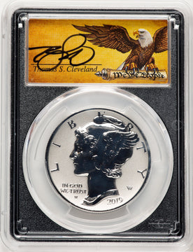2019-W Palladium Eagle 1 oz REV FDI Thomas Cleveland Scroll PCGS PR70