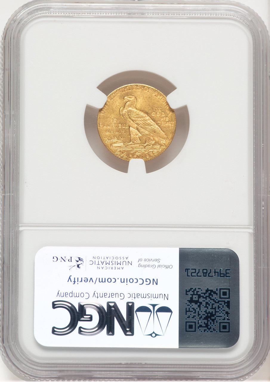 1911 $2.50 Indian Quarter Eagle NGC MS63 (520381046)