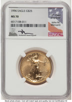 1996 Gold Eagle 1/2 oz John NGC MS70 Mercanti